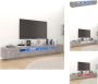 VidaXL TV-meubel Betongrijs RGB LED-verlichting 260 x 35 x 40 cm USB-aansluiting Montage vereist Kast - Thumbnail 2
