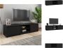 VidaXL Tv-meubel Classic 140x40x35.5 cm Zwart Kast - Thumbnail 2