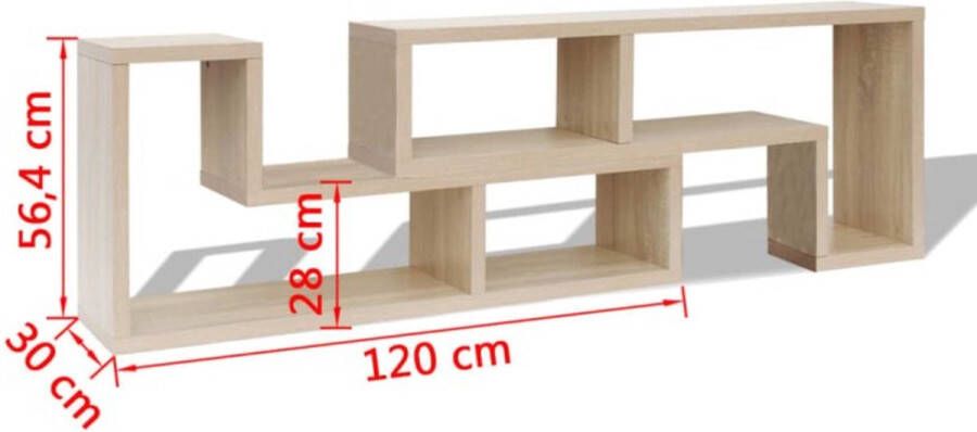VidaXL -TV-meubel-Dubbel-L-vormige-eiken - Foto 2