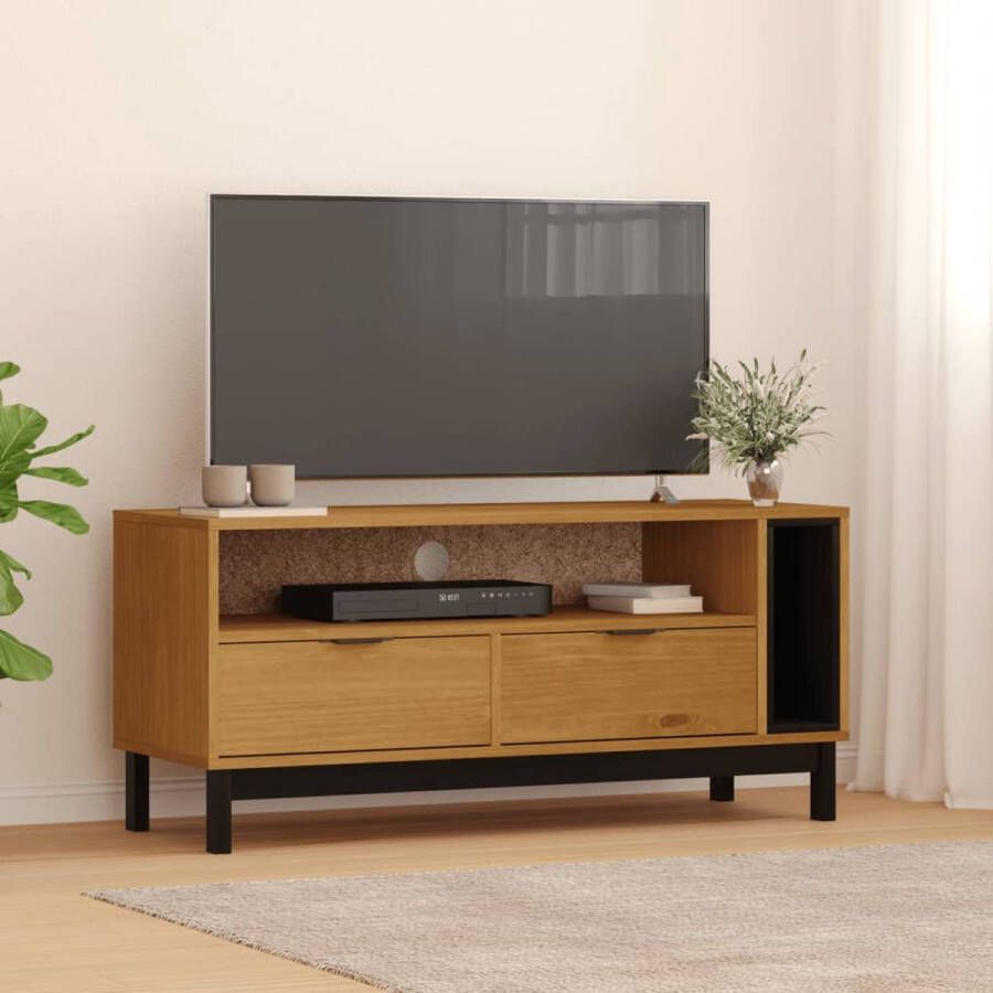 VidaXL -TV-meubel-FLAM-110x40x50-cm-massief-grenenhout - Foto 3