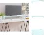 VidaXL TV-meubel glas 80x30x13cm groen Kast - Thumbnail 2