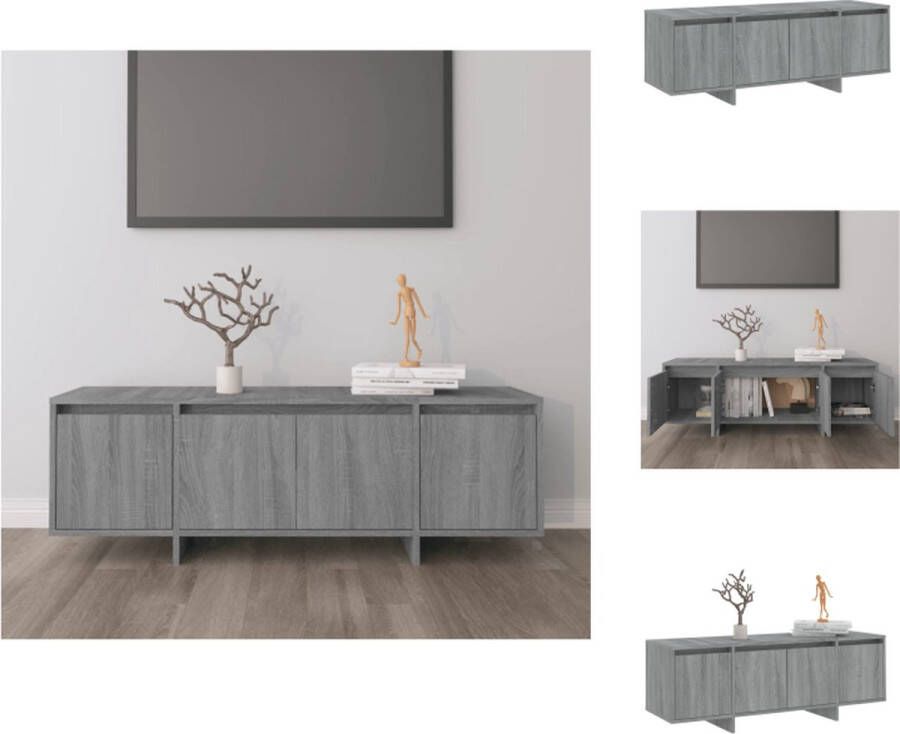 VidaXL Tv-kast Tv-kasten Tv-standaard Wandtafel Tv-meubel 120x30x40 5 cm bewerkt hout grijs sonoma eikenkleurig