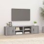 VidaXL TV-meubel Grijs Sonoma eiken 80 x 31.5 x 36 cm Stevig materiaal Kast - Thumbnail 1