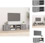 VidaXL TV-meubel Grijs Sonoma eiken 80 x 31.5 x 36 cm Stevig materiaal Kast - Thumbnail 2
