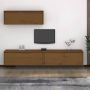 VidaXL TV-meubel Hangkast Massief Grenenhout 100 x 30 x 35 cm (B x D x H) Honingbruin Kast - Thumbnail 1