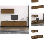 VidaXL TV-meubel Hangkast Massief Grenenhout 100 x 30 x 35 cm (B x D x H) Honingbruin Kast - Thumbnail 2