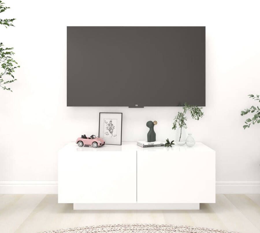 VidaXL TV-meubel Hifi-kast 100 x 35 x 40 cm Duurzaam Wit Kast