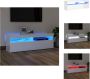 VidaXL TV-meubel Hoogglans wit 120 x 35 x 40 cm Met RGB LED-verlichting Montage vereist Kast - Thumbnail 2