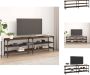 VidaXL TV-meubel Industrial Hout IJzer 160x30x50 cm Bruineiken Kast - Thumbnail 2