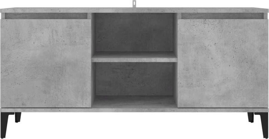 VidaXL Tv-meubel Industrieel 103.5 x 35 x 50 cm Betongrijs Kast