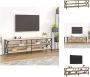 VidaXL Tv-meubel Industrieel 160 x 40 x 50 cm Sonoma Eiken hout en ijzer Kast - Thumbnail 2
