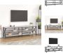 VidaXL TV-meubel Industrieel 160x40x50 cm Grijs Sonoma Eiken Kast - Thumbnail 2