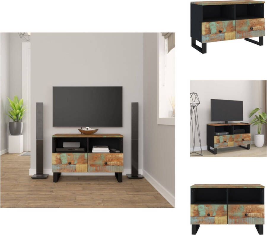 VidaXL Tv-meubel Tv-meubels Tv-meubel Tv Unit Tv-meubel 70x33x46cm massief teruggewonnen hout