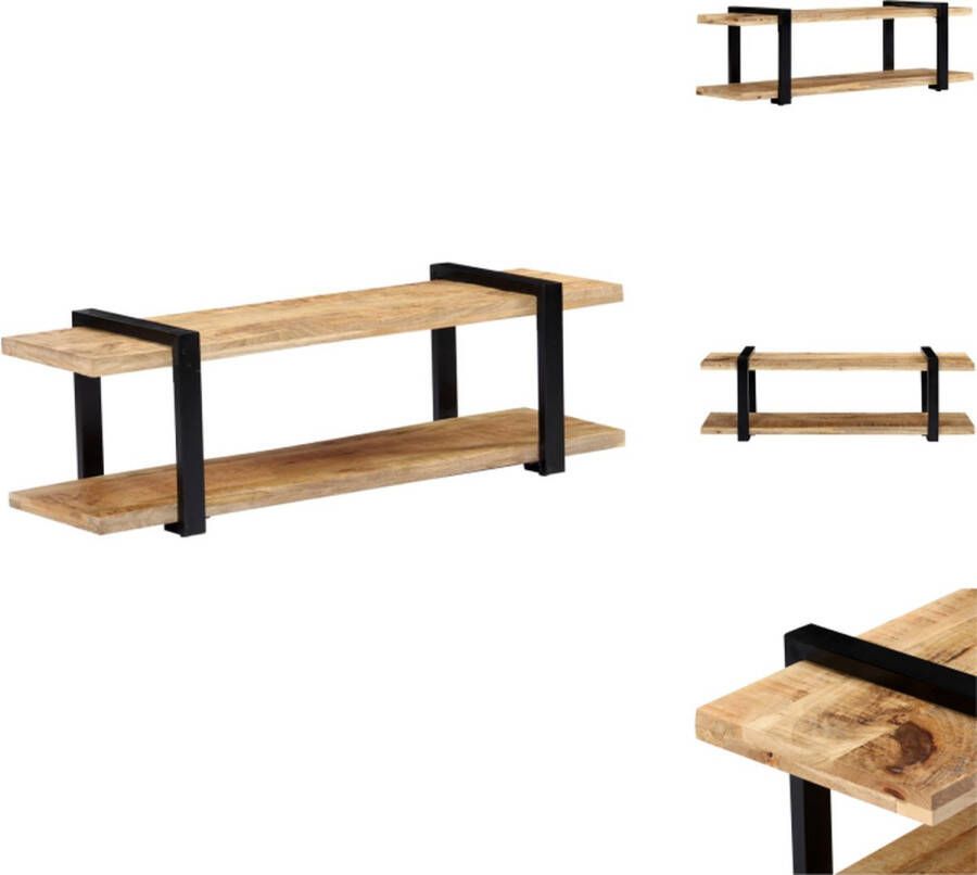 VidaXL Tv-kast Tv-kasten Tv-standaard Tv-standaarden Tv-meubel 130x40x40 cm massief mangohout - Foto 2