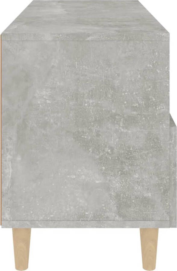VidaXL TV-meubel Klassiek Betongrijs 80 x 36 x 50 cm Bewerkt hout Kast - Foto 2