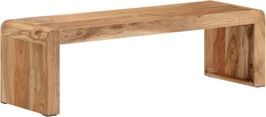 vidaXL Tv-meubel Landelijke Stijl 110 x 33 x 33 cm Massief Acaciahout Natuurlijke Afwerking