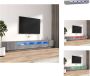 VidaXL TV-meubel LED-verlichting 100x35x40 cm Grijs Sonoma Eiken Kast - Thumbnail 2