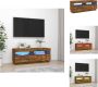 VidaXL TV-meubel LED-verlichting TV-meubel 100x35x40 cm gerookt eiken Kast - Thumbnail 2