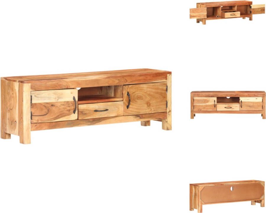 VidaXL Tv-kast Tv-kasten Televisiekast Televisiekasten Tv-meubel 116x30x40 cm massief acaciahout - Foto 2