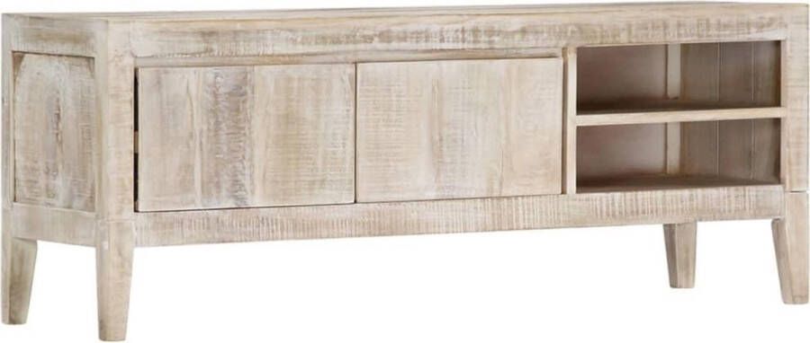 VidaXL Tv meubel massief mangohout 118x35x46 cm