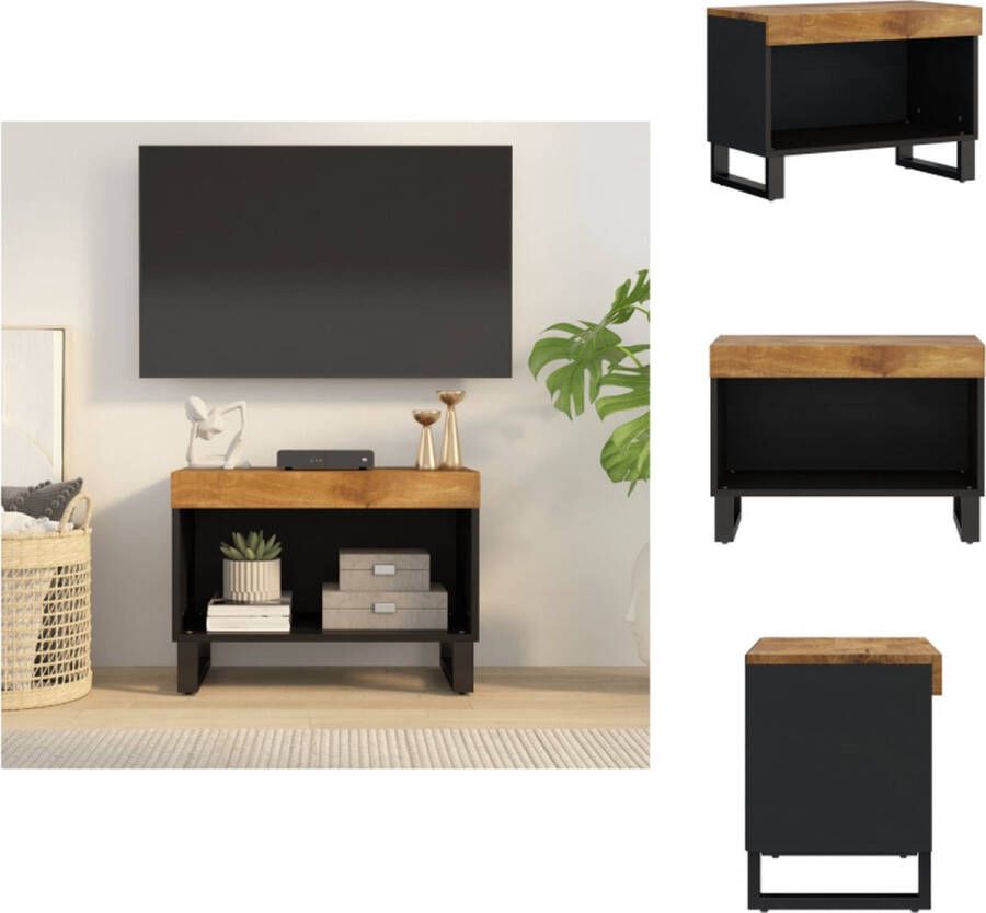 VidaXL Tv-kast Tv-kasten Tv-meubel Hifi-meubel Tv-meubel 60x33x43 5 cm massief mangohout