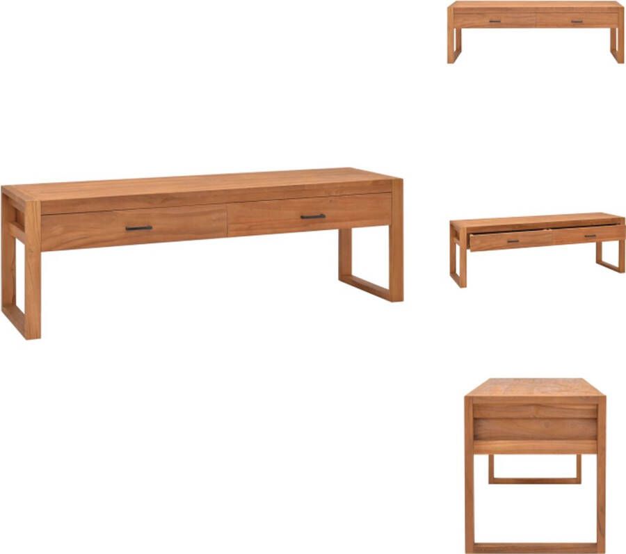 VidaXL Tv-meubel Tv-meubelen Televisiekast Tv-kast Tv-meubel 120x40x45 cm massief teakhout