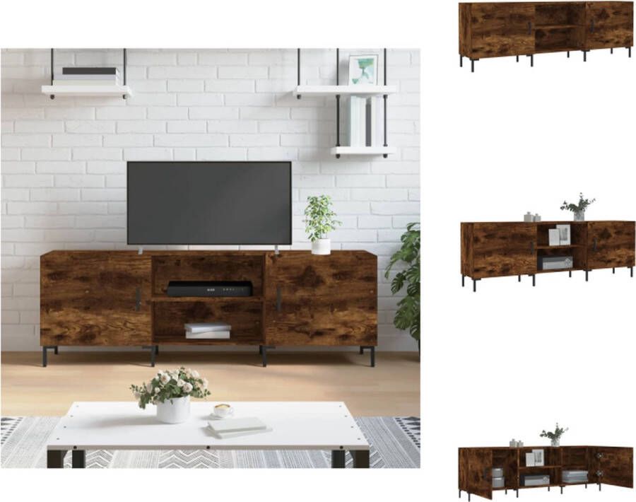 VidaXL TV-meubel Mediakast Gerookt eiken 150 x 30 x 50 cm Kast