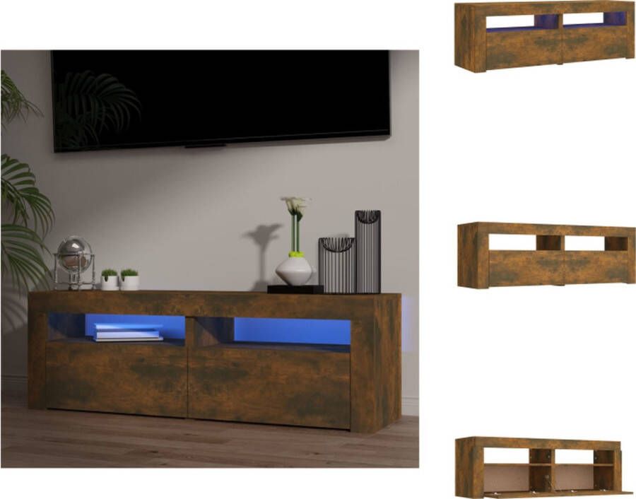 VidaXL Tv-kast Tv-kasten Tv-meubel Met LED-verlichting Tv-meubel met LED-verlichting 120x35x40 cm sonoma eikenkleurig