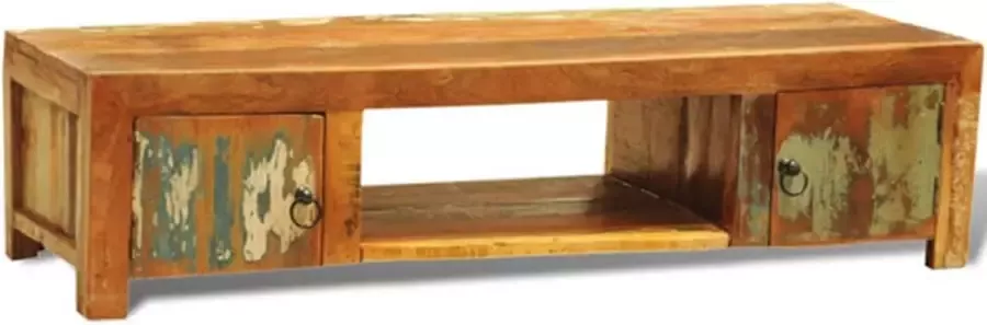 VidaXL TV meubel van hergebruikt hout met twee deuren in antiek-look - Foto 2