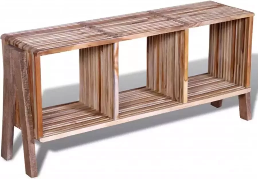 VidaXL Tv-meubel met 3 compartimenten stapelbaar gerecycled teak - Foto 3