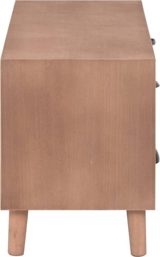 VidaXL -Tv-meubel-met-5-lades-90x30x40-cm-massief-grenenhout