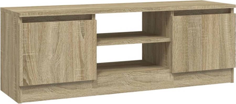 VidaXL -Tv-meubel-met-deur-102x30x36-cm-sonoma-eikenkleurig - Foto 2