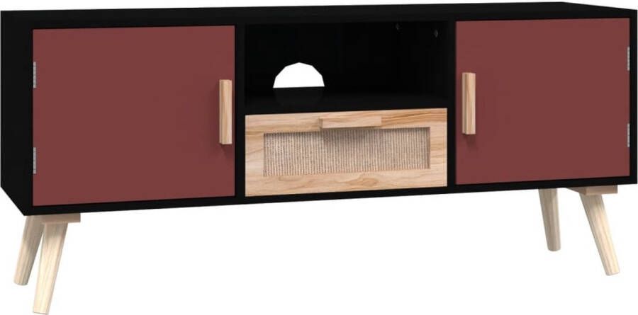 VidaXL -Tv-meubel-met-deuren-105x30x45-cm-bewerkt-hout - Foto 2