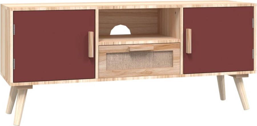 VidaXL -Tv-meubel-met-deuren-105x30x45-cm-bewerkt-hout - Foto 2