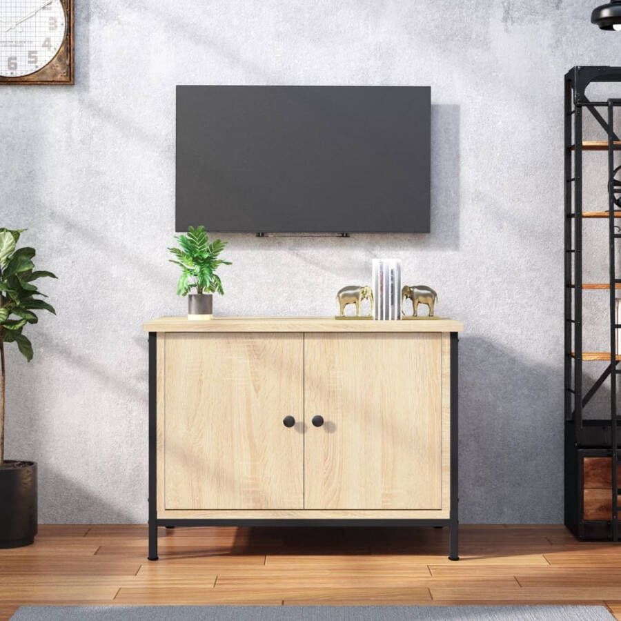 VidaXL -Tv-meubel-met-deuren-60x35x45-cm-bewerkt-hout-sonoma-eikenkleur - Foto 3