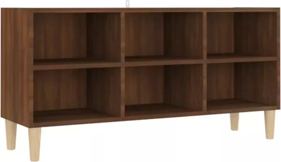 VidaXL -Tv-meubel-met-houten-poten-103 5x30x50-cm-bruineikenkleurig - Foto 3