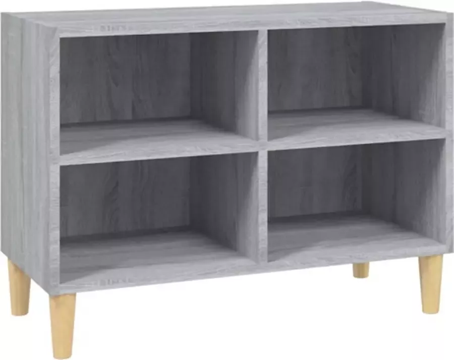 VidaXL -Tv-meubel-met-houten-poten-69 5x30x50-cm-grijs-sonoma-eiken - Foto 3