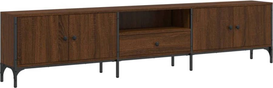 VidaXL -Tv-meubel-met-lade-200x25x44-cm-bewerkt-hout-bruineikenkleurig - Foto 4
