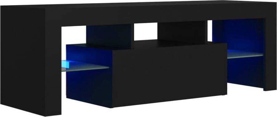 VidaXL -Tv-meubel-met-LED-verlichting-120x35x40-cm-zwart - Foto 7