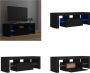 VidaXL Tv-meubel met LED-verlichting 120x35x40 cm zwart Tv-kast Tv-kasten Televisiekast Televisiekasten - Thumbnail 1