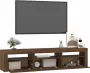 VidaXL -Tv-meubel-met-LED-verlichting-180x35x40-cm-bruineikenkleurig - Thumbnail 5