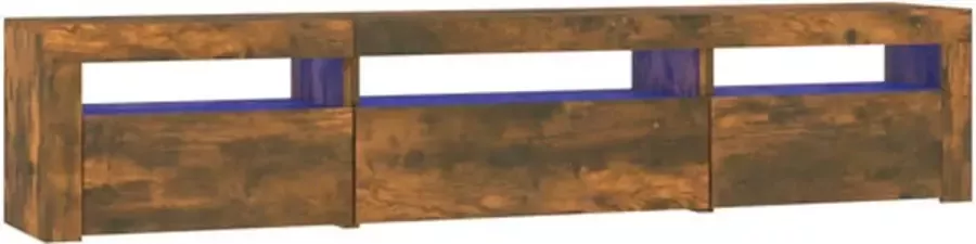 VidaXL -Tv-meubel-met-LED-verlichting-195x35x40-cm-gerookt-eikenkleurig - Foto 3
