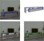 VidaXL Tv-meubel met LED-verlichting 215x36-5x40 cm grijs sonoma eiken Tv-kast Tv-kasten Tv-meubel Met LED-verlichting - Thumbnail 3