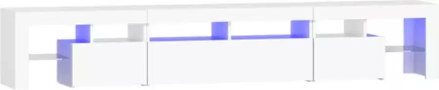 VidaXL -Tv-meubel-met-LED-verlichting-230x36 5x40-cm-wit - Foto 3