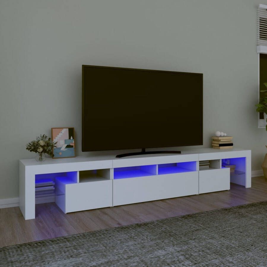 VidaXL -Tv-meubel-met-LED-verlichting-230x36 5x40-cm-wit