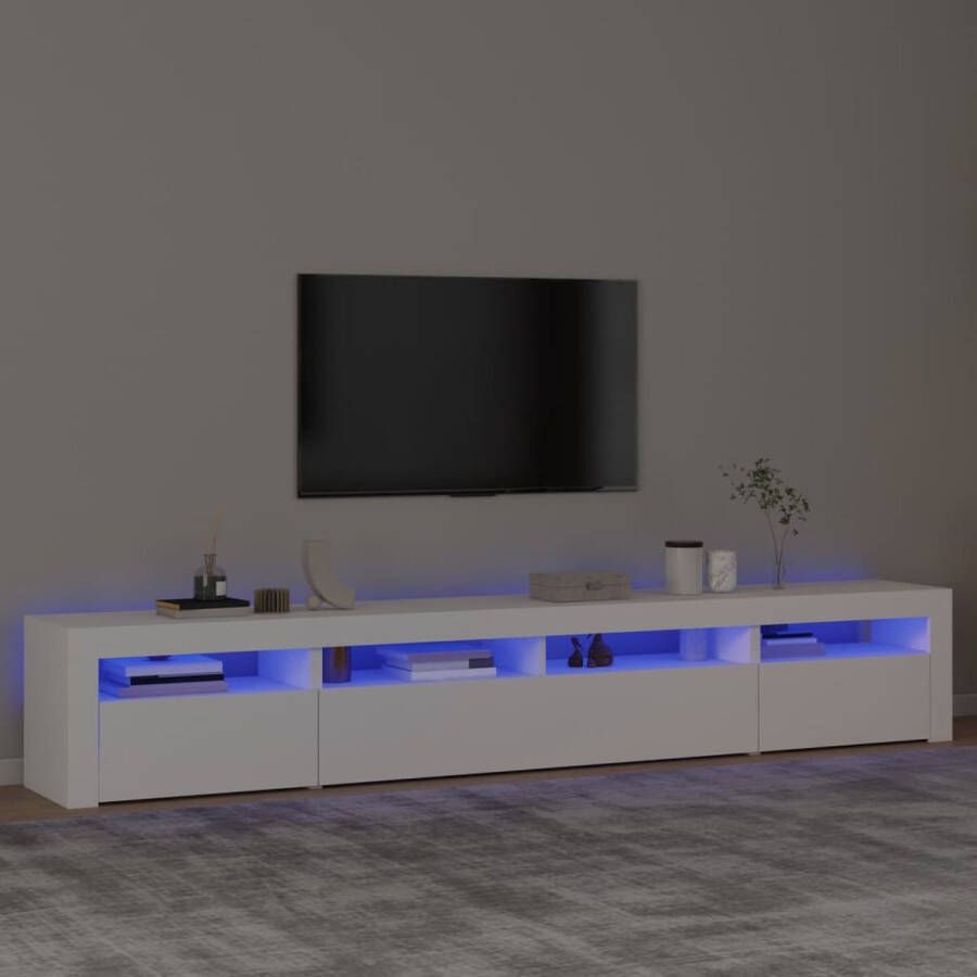 VidaXL -Tv-meubel-met-LED-verlichting-240x35x40-cm-wit