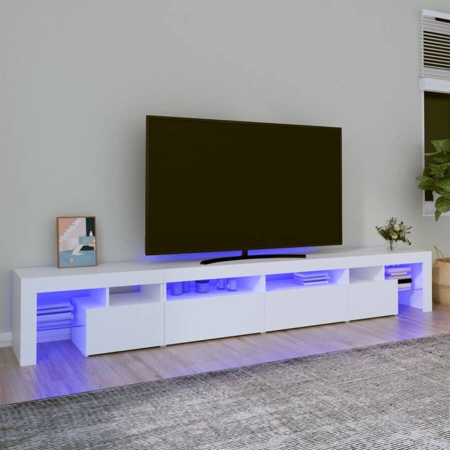 VidaXL -Tv-meubel-met-LED-verlichting-260x36 5x40-cm-wit