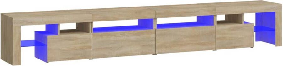 VidaXL -Tv-meubel-met-LED-verlichting-260x36 5x40cm-sonoma-eikenkleurig - Foto 2