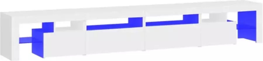 VidaXL -Tv-meubel-met-LED-verlichting-260x36 5x40-cm-wit - Foto 4