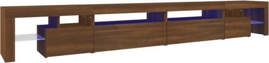 VidaXL -Tv-meubel-met-LED-verlichting-290x36 5x40-cm-bruineikenkleurig - Foto 3